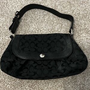 Black Cloth Coach Purse